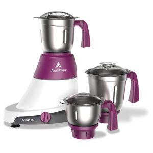 Amirthaa Grind Pro 550 Watt Mixer Grinder With 3 Jars (Purple)