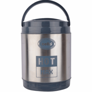 CELLO Hot Max 3 Stainless Steel Double Walled Lunch Box with 3 containers, Insulated, 1000ml, 3 Units, Silver