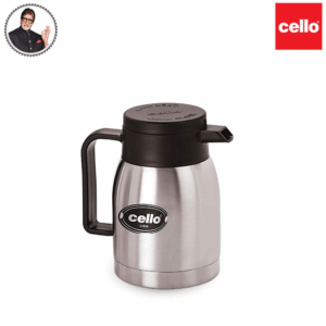 Cello Livia Stainless Steel Carafe, 1000ml, Silver