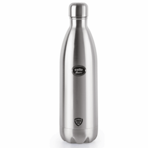 Cello Swift Thermosteel Water Bottle 2200ml, Silver | Double Walled Vacuum Insulated Bottle | Stainless Steel Flask | Keeps Drinks Hot or Cold for 24 Hours | Ideal for Home, Office, Gym & Travel