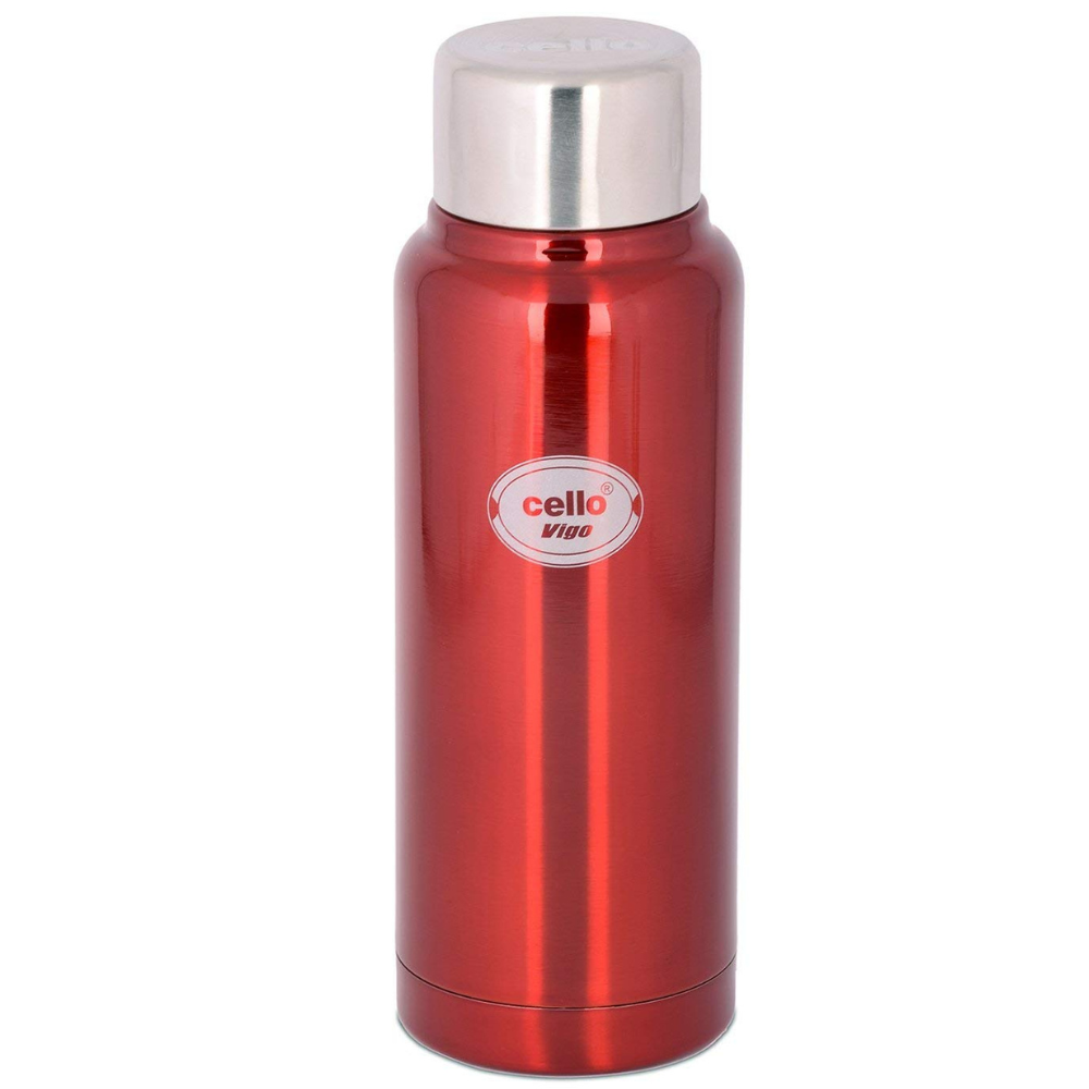 Cello Vigo Stainless Steel Flask, Double walled, 350 ml, 0