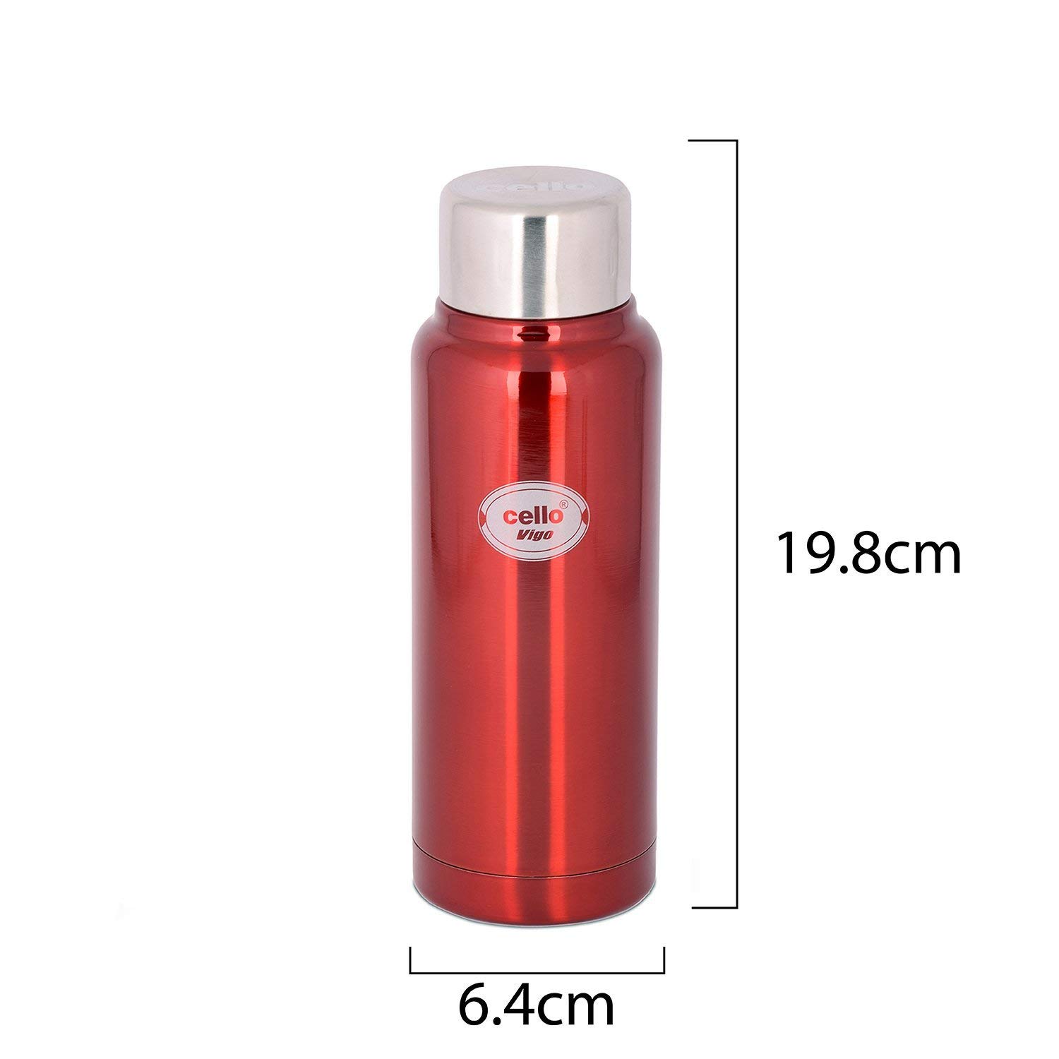 Cello Vigo Stainless Steel Flask, Double walled, 350 ml, 2