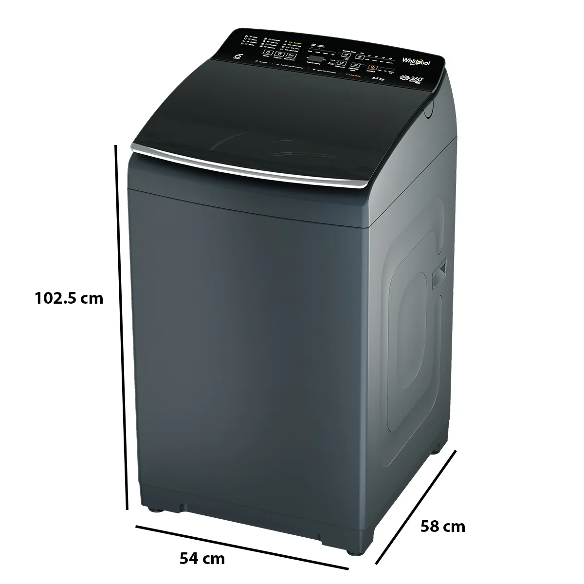 360° Bloomwash Pro 8.5kg 5 Star Top Load Washing Machine with In-Built Heater 1
