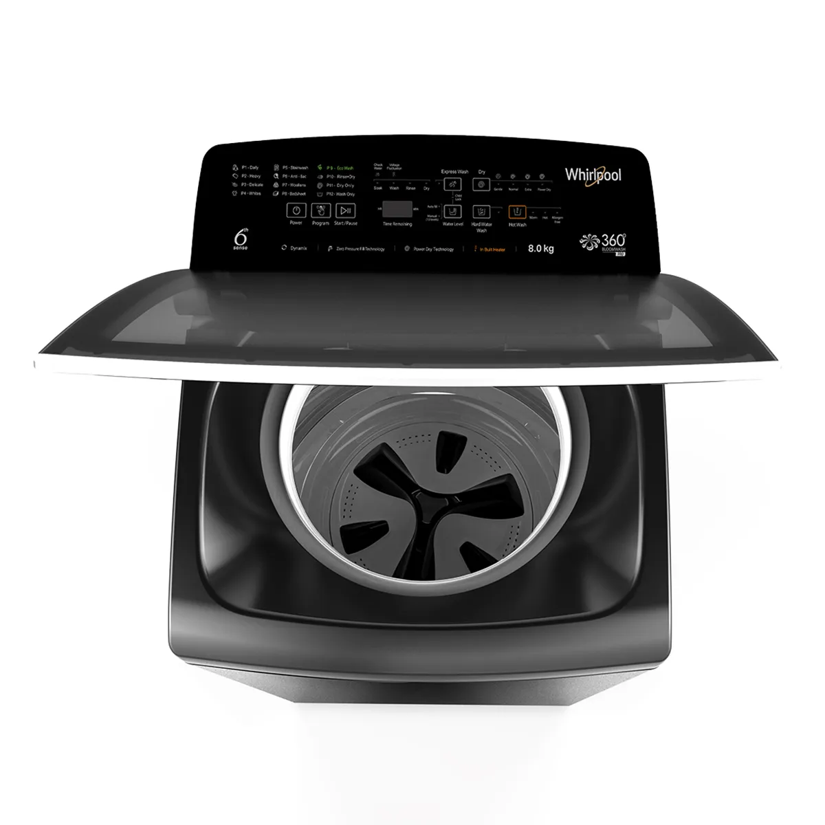 360° Bloomwash Pro 8kg 5 Star Top Load Washing Machine with In-Built Heater 5