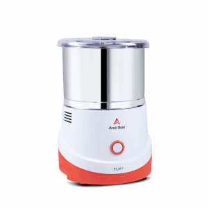 Amirthaa Teja+ Table Top Wet Grinder, 120 Watts, 1.5 Litre Capacity, 1440 RPM, 5 Year Warranty, ABS Body, Stainless Steel Drum 110V