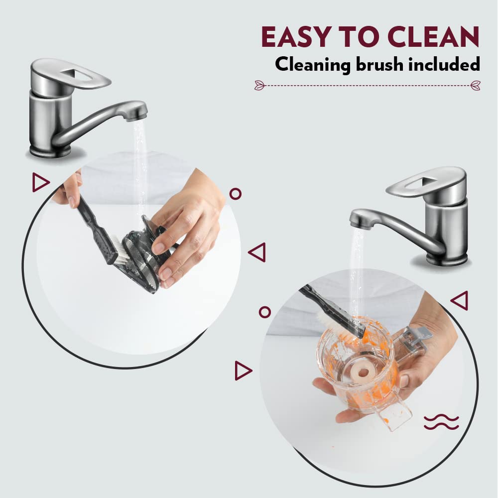 Borosil 130W Easy Cold Press Slow Juicer 9