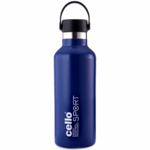 CELLO Aqua Bliss Thermosteel Insulated Water Bottle, 800ml, Blue | 24 Hours Hot and Cold Flask | Leak Proof | Office Bottle | Sports | Home | Kitchen | Hiking | Treking | Travel