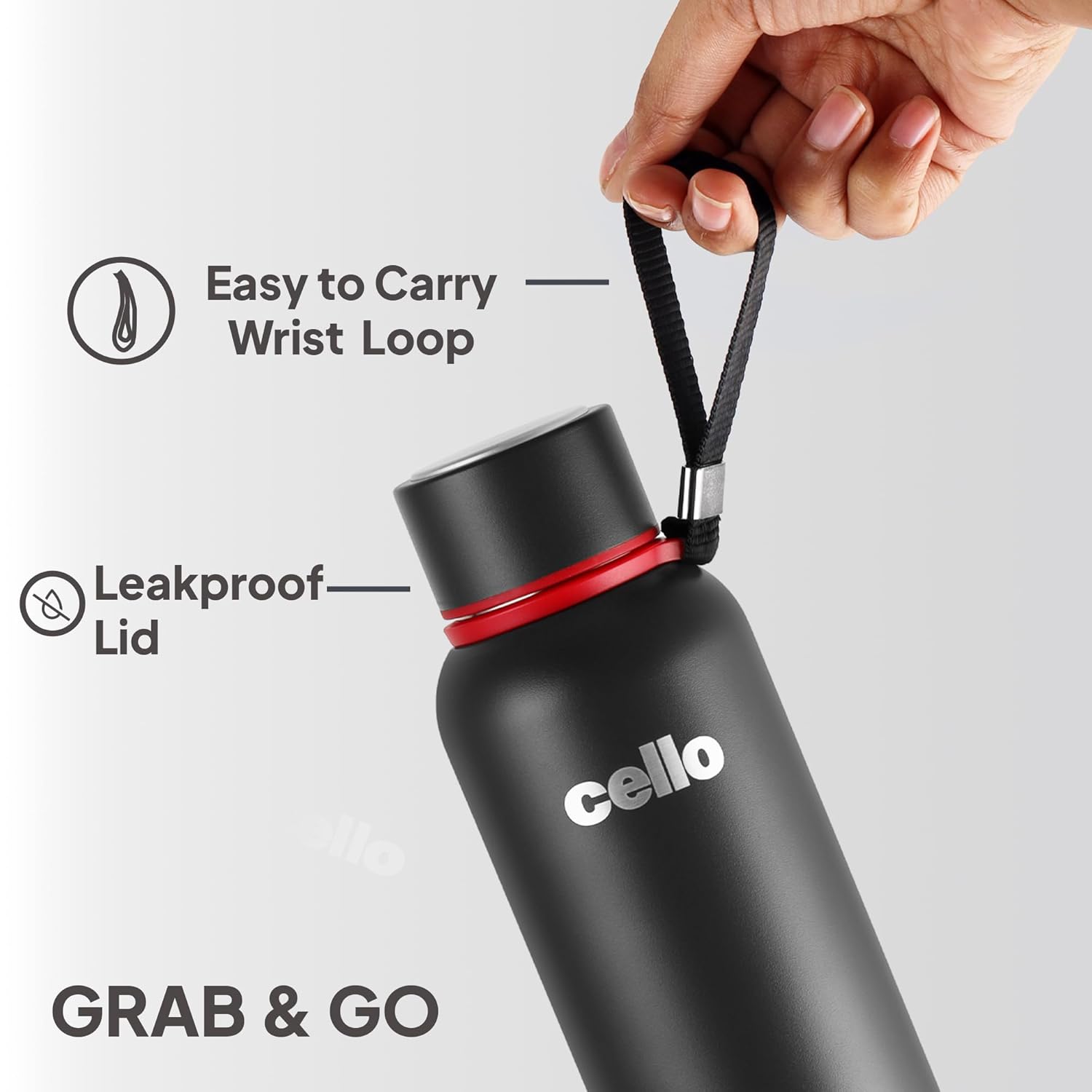 Cello Duro Kent Thermosteel Water Bottle 550ml, 2