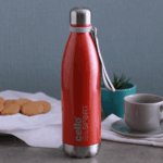 Cello Scout Stainless Steel Insulated Water Bottle with Wrist Strap | Double Walled Bottle | Leakproof | Ideal for Outdoor Activities, Office, Home & School, College | 500ml, Red