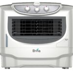 Havells Brina 50L Window Air Cooler for home | Powerful Air Delivery | Everlast Pump | 3 Side Woodwool Pads | Heavy Duty | With Trolly