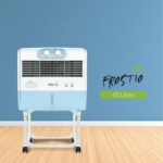 Havells Frostio 45L Window Air Cooler for Home | Low Noise, 3 Speed Settings | Powerful Air Delivery | 3 Pin Power Cord | Everlast Pump | High Density Honeycomb Pads | Heavy Duty | With Trolly