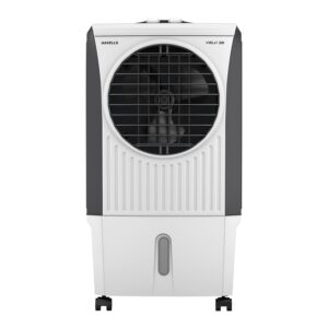 Havells Velo 36 L Personal Air Cooler for Room|Powerful Air-Delivery|With Fan & 3 Side Bacteria Shield Honeycomb Pads|Double Ball Bearing Motor|Front Wheels with Brakes|Aerodynamically designed blades