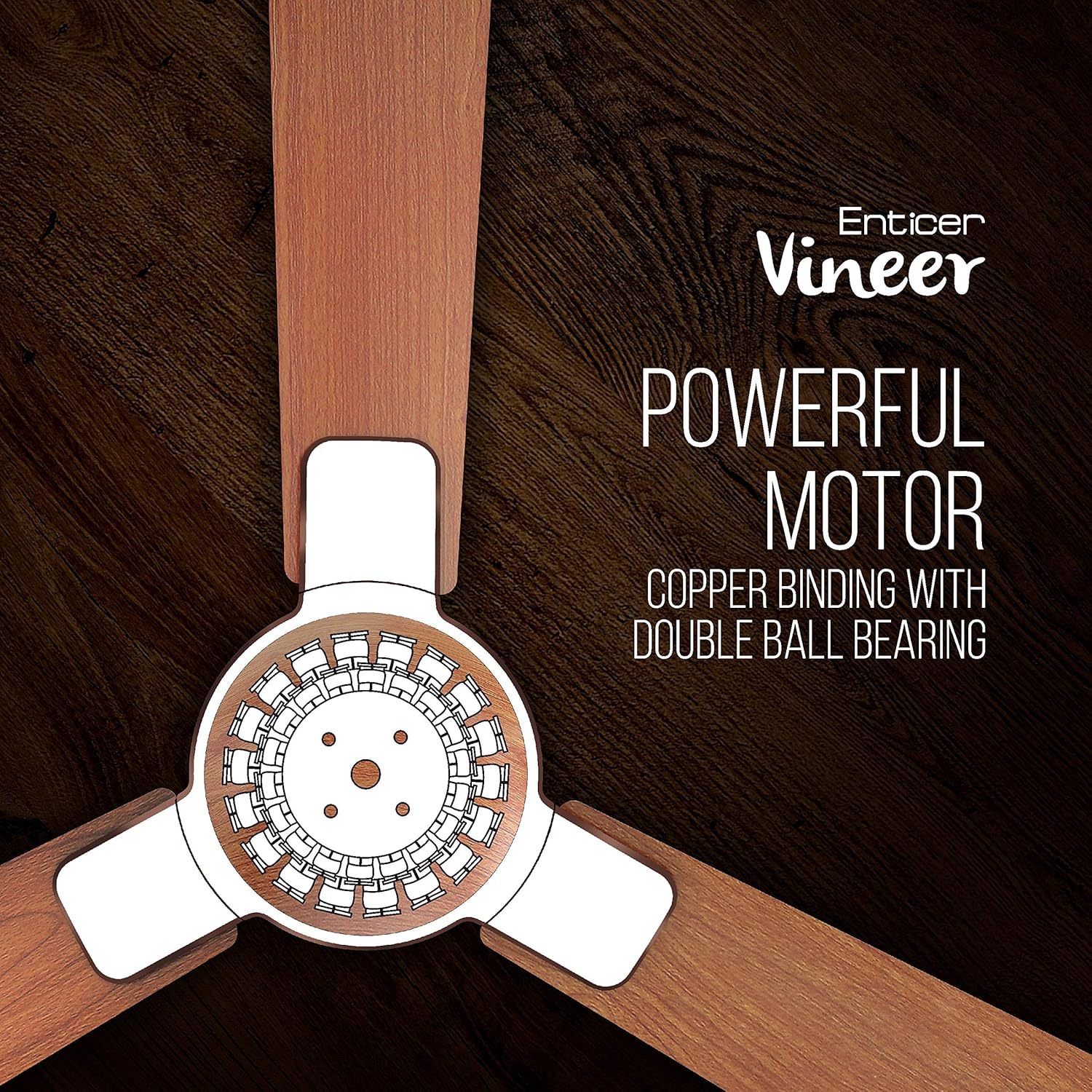 HAVELLS FAN ENTICER ART VINEER WALNUT 1200MM5