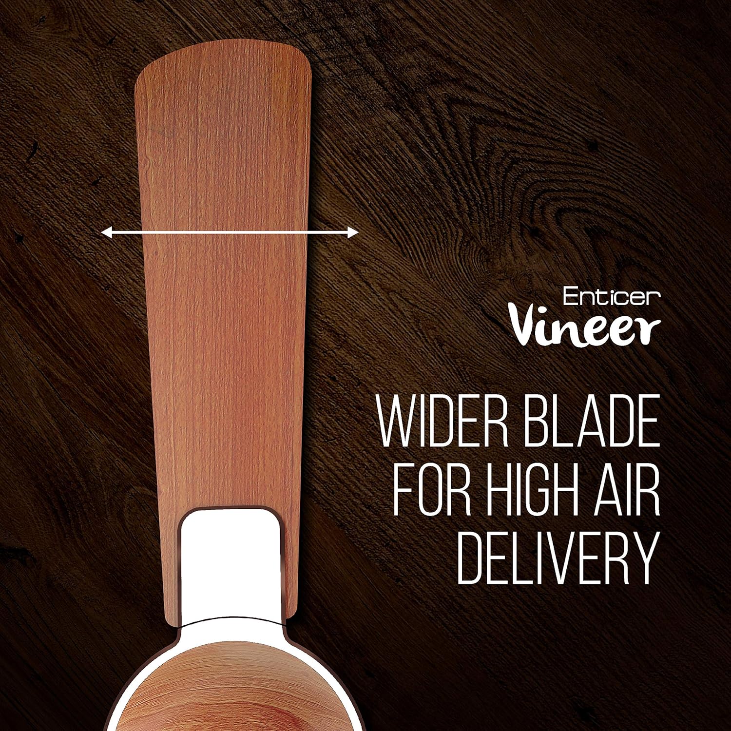 HAVELLS FAN ENTICER ART VINEER WALNUT 1200MM7