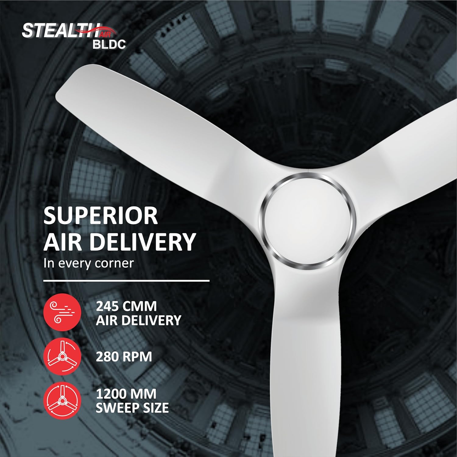 HAVELLS FAN STEALTH AIR BLDC 1200MM4