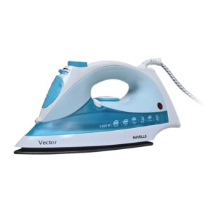 Havells Vector Stainless Steel Steam Iron Press 1400 Watts With Anti Drip Self Cleaning Function|Horizontal & Vertical |Upto 18g/Min|Non Stick Coated Sole Plate | 2 Years Manufacturer Warranty