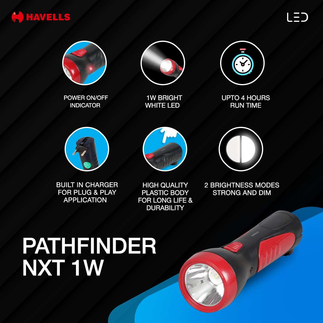 HAVELLS LIGHT PATHFINDER NXT TORCH 1W8