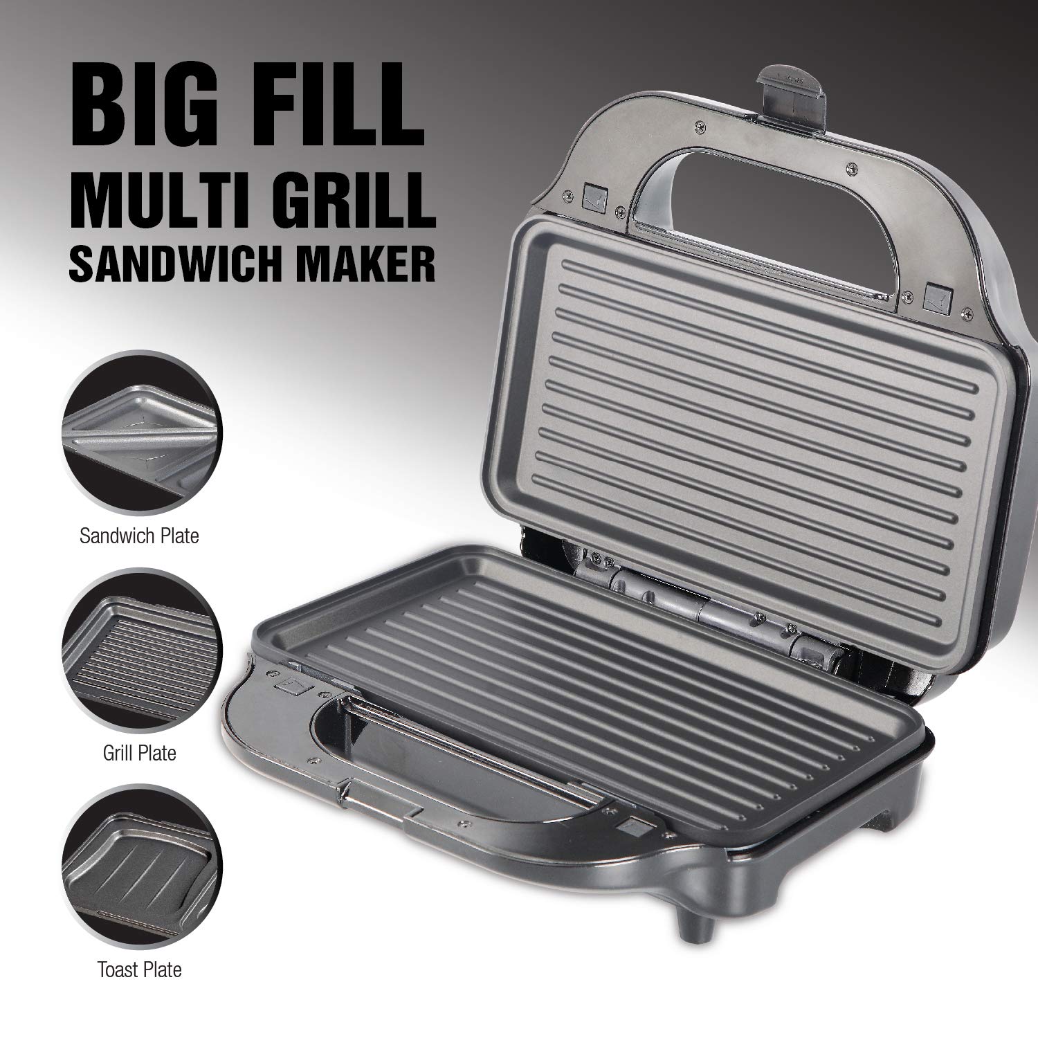 HAVELLS SANDWICH BIG FILL MULTIGRILL 900W3