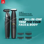 Havells ST8000 Shimmer plus, 5 in 1 rechargeable Dual-Blade Shaver cum Trimmer with 4 Trimming Combs