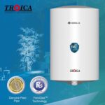Havells Troica 15 Litre Storage Water Heater(Geyser) | Glass Coated Anti Rust Tank|Temperature Setting Knob|Warranty: 7 Year on Tank | Free Installation & Flexi Pipes | High Rise Compatible (White Grey)