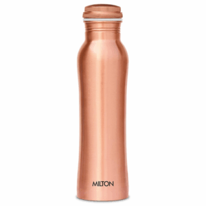 MILTON Copperas 1000 Bottle, 950ml, 100% Pure Copper, BPA Free, Leak Proof, Office Bottle, Boosts Immunity, Supports Digestive & Liver Health, Ayurveda Inspired