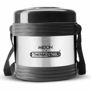 MILTON Legend Deluxe 2 Thermosteel Tiffin Box, (2 Containers) 200 ml, Silver