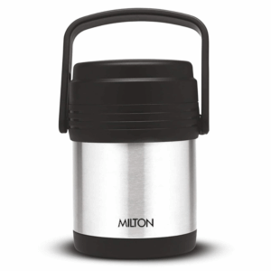 MILTON Thermosteel Hot Meal 3 Container Lunch Box, Silver