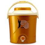 Milton Kool Stallion 5 Insulated Plastic Water Jug, 1 Piece, 4.7 litres, Golden Yellow | Food Grade | Easy To Carry | BPA Free | Ideal for Travel | Picnic | Homes | Office | Shops | Clinics