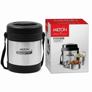 Milton Thermosteel Legend 3 Container Stainless Steel Lunch Box (690 ml)