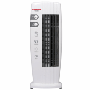 SOWBAGHYA Trendy Tower Fan - High Speed Compact Fan for Home and Room, Elegant Design, No Blades, 3-Speed, 2-Way Auto Air Deflection, Easy to Move, High Air Delivery, 1 Year Warranty