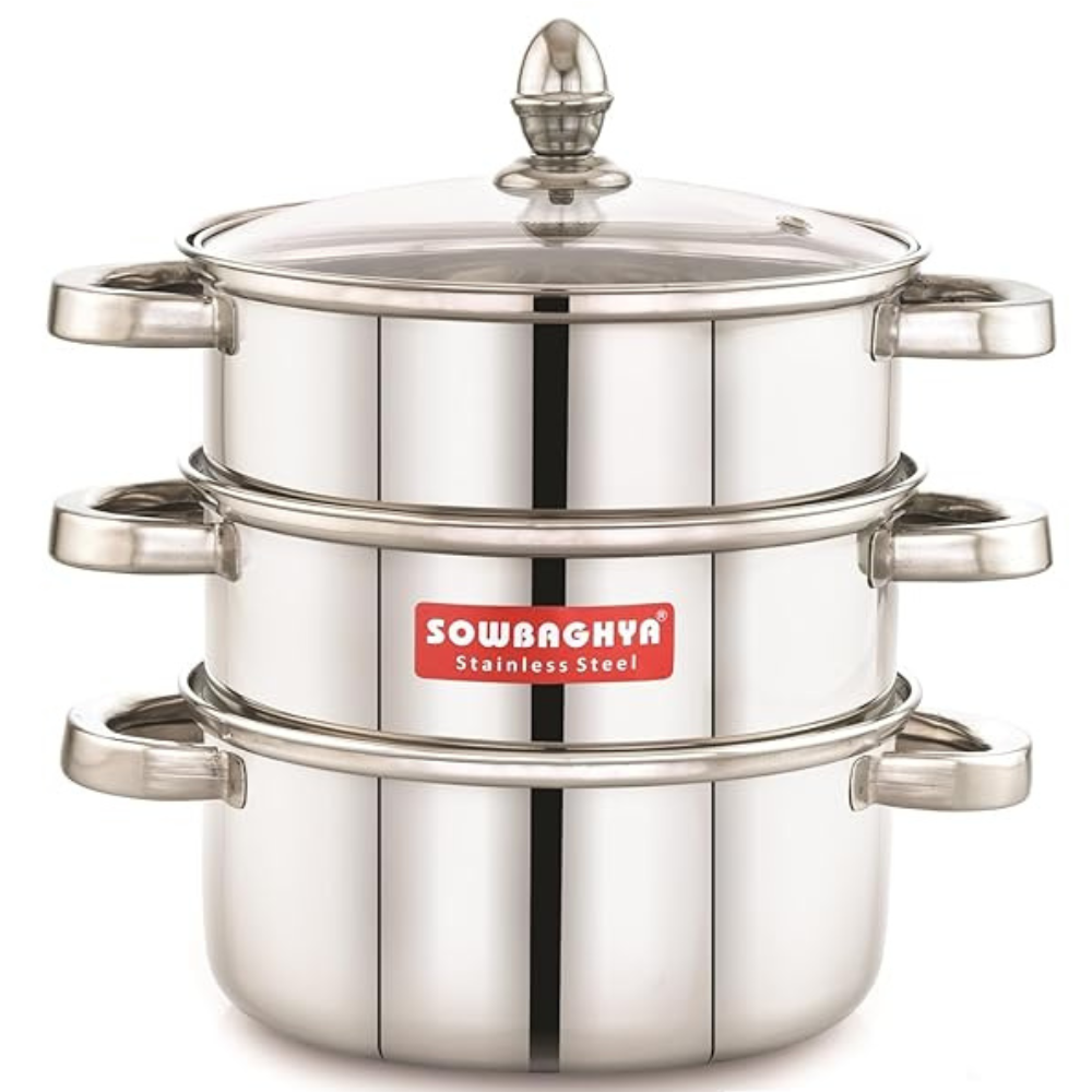 Sowbaghya Stainless Steel 3-Tier