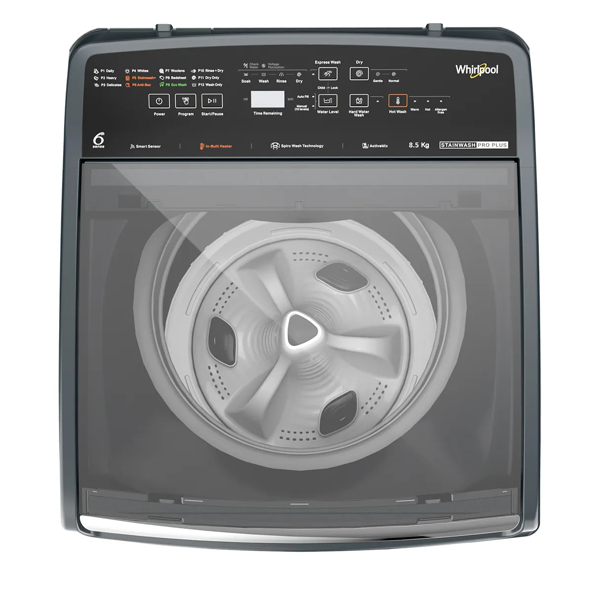 Stainwash Pro Plus 8.5kg 5 Star Top Load Washing Machine with In-Built Heater 1