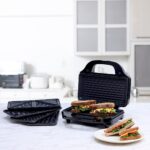 Wonderchef Prato Plus 3 in 1 Griller with Detachable Non-Stick Plates|Toaster, Griller, Waffle Maker| 900 Watt| Multi-Function Compact Sandwich Maker & Griller| Easy to Use| 1 Year Warranty