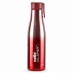 Cello Dazzle Insulated Stainless Steel Water Bottle 600 ml, Red | ISI Certified, Double Walled, 24 Hours Hot & Cold Vacuum Insulated Flask Water Bottle | Leak Proof Screw Cap Thermosteel Bottle
