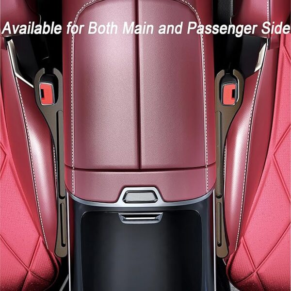 2PCS Car Seat Gap Filler，Gap Stopper Fill Gap Between Seat and Console，Built-in Recessed Storage Organizer，Universal for Most Cars Trucks SUVs to Stop Things from Dropping（Brown） - Image 3