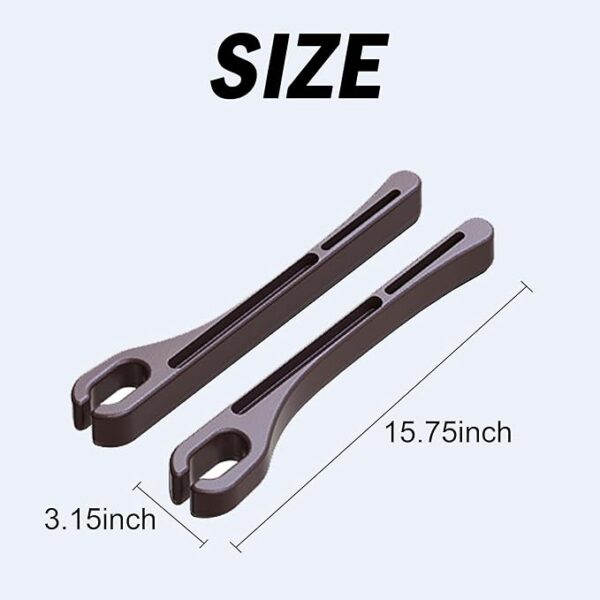 2PCS Car Seat Gap Filler，Gap Stopper Fill Gap Between Seat and Console，Built-in Recessed Storage Organizer，Universal for Most Cars Trucks SUVs to Stop Things from Dropping（Brown） - Image 5