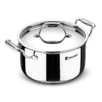 Bergner Argent TriPly Stainless Steel Casserole with Stainless Steel Lid
