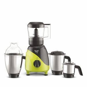 Preethi Peppy Pro Mixer Grinder for Kitchen| 750 Watts Mixie,4 Jars| 5 Yr Motor Warranty & Lifelong free service|Green/Black (MG 247)