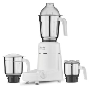 Preethi Popular MG 142 mixer grinder 750-Watt (White), 3 Jars with with 2yr Guarantee & Lifelong Free Service