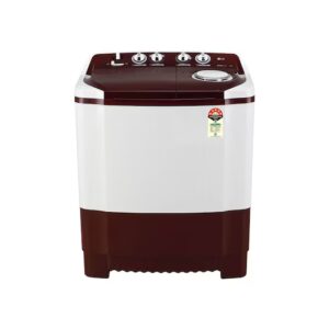 LG 7.5Kg Semi Automatic Washing Machine, Roller Jet Pulsator, Burgundy, 5 Star P7510RRAZ