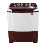 LG 8Kg Semi Automatic Washing Machine, Roller Jet Pulsator + Soak, Burgundy, 5 Star P8035SRAZA