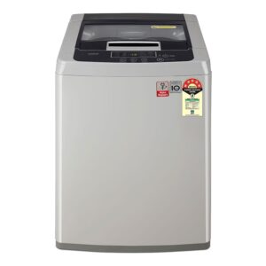 LG 7.5 Kg Fully Automatic Top Loading Washing Machine with Smart Inverter Technology, T75SKSF1Z Middle Free Silver