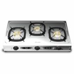 Preethi GLORY PLUSE 3B Stainless Steel Manual Gas Stove(GLORY2B)