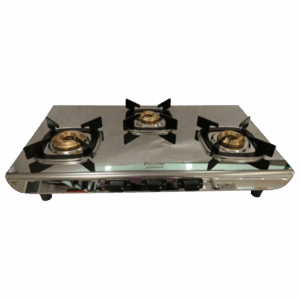 Preethi Glam Steel 3 Burners Gas Stove (GLAMSTEEL3B)