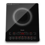 Preethi Indicook IC125 Induction Cooktop, 2100-Watt Electric Stove with Feather Touch Operation and Crystal Glass (Black)