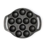 JV GOLD Cast Iron Appe Pan 12 Cavity – Appam Maker Without Lid – Paniyaram Pan – Cast Iron Appam Maker