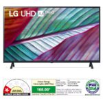 LG 108 cm (43) UHD AI TV (UR7550), α5 Gen6 AI Processor 4K, HGIG Mode, 2025 43UR7550