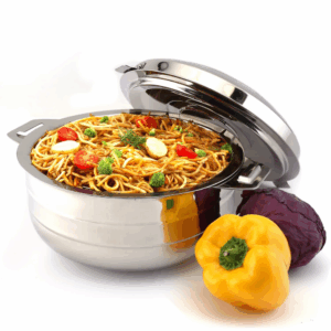 CELLO Lumina Stainless Steel Casserole, 3.5 Litre, Silver,Solid