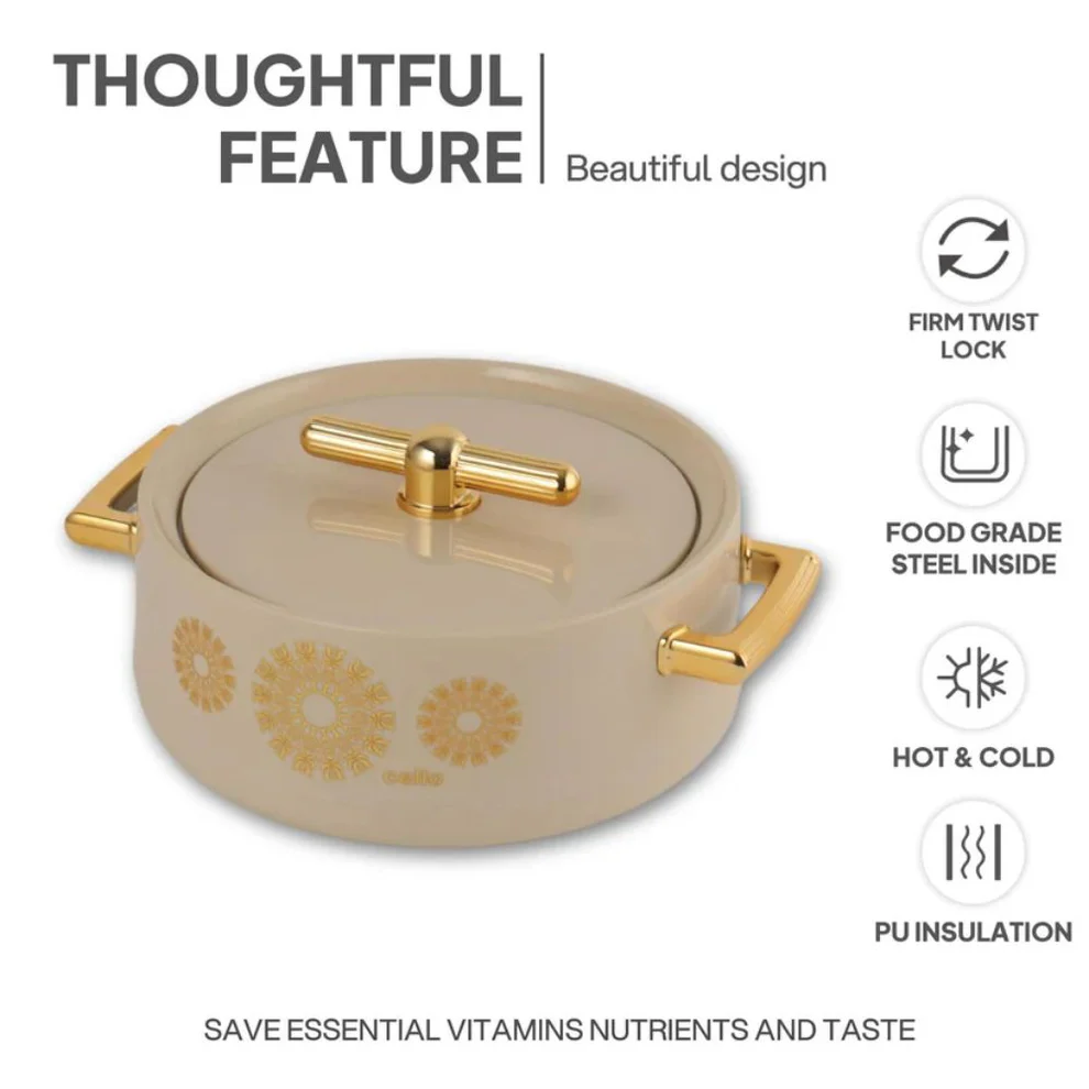 Cello Jewel Inner Stainless Steel Insulated Casserole Set 04