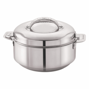 Cello Maxima Stainless Steel Double Walled Insulated Casserole, (Silver, 2000ml)